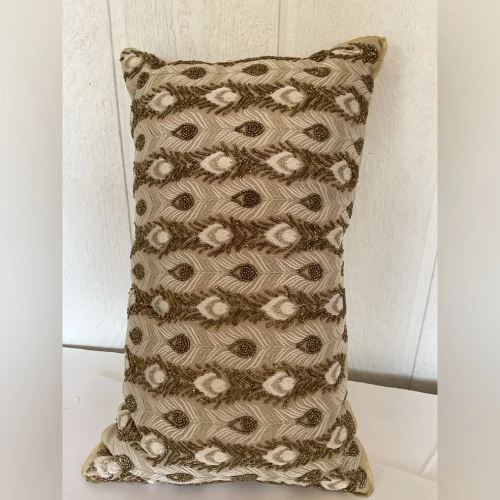 Pier 1 Beaded Pillow